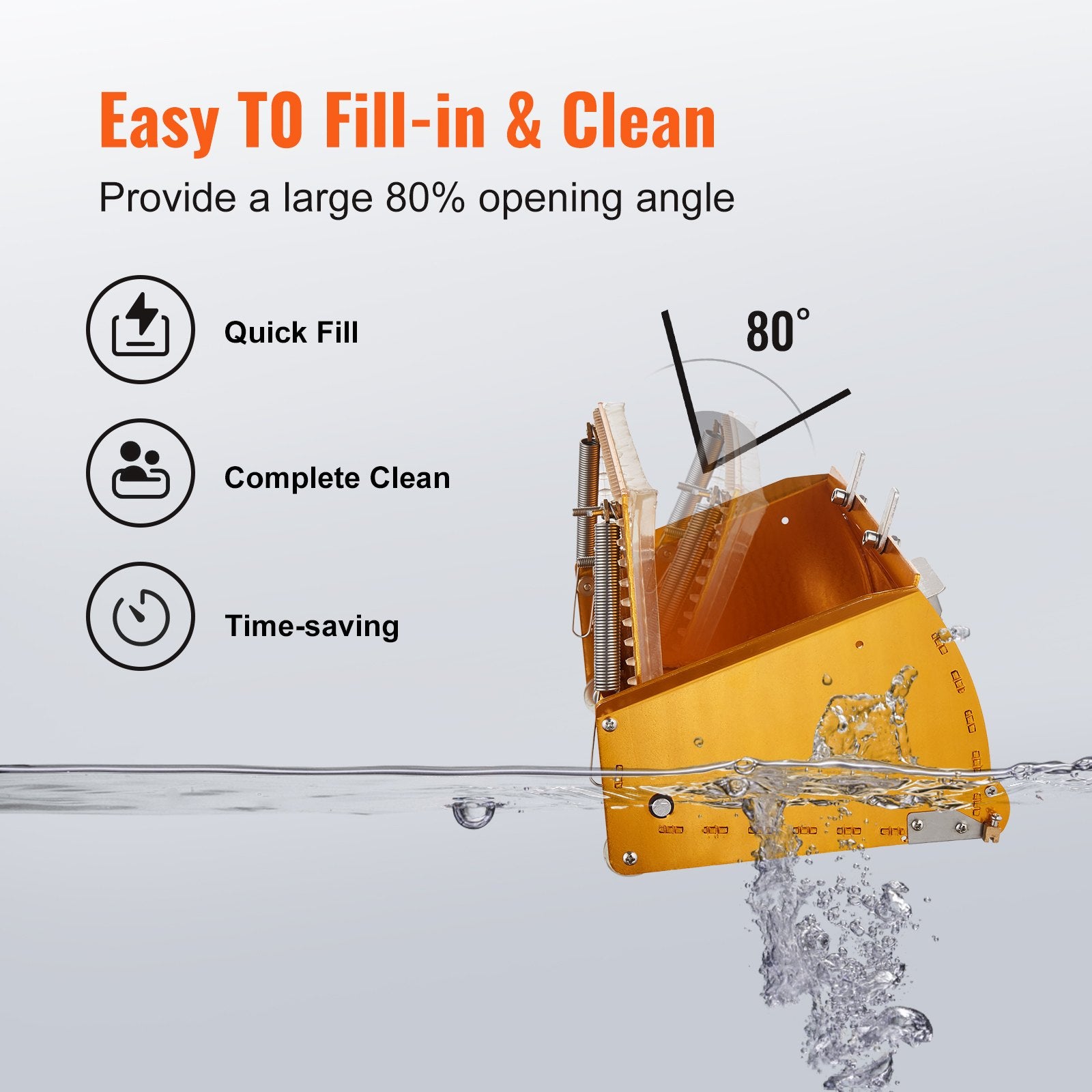 Drywall Flat Box, 10-Inch Wide Quick Clean, Aluminum Finishing Mud Box for Plasterboard, Wallboard, V952-GQPSHYC10FWSILJM1V0