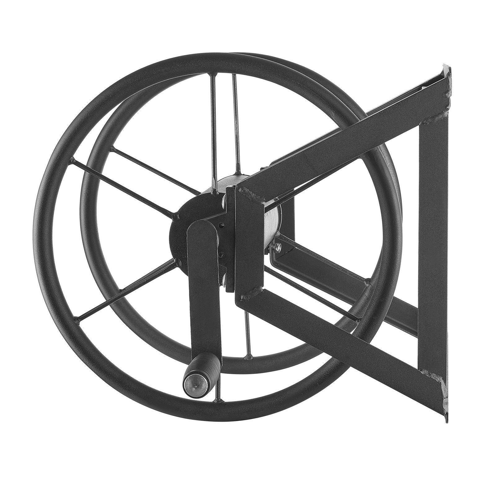 Wall Mounted Garden Hose Reel, Holds 200 ft 5/8-inch Manual Water Hose Winder, Heavy-Duty Steel, Outdoor Reel V952-GQSSGJP200FTIOUZW002V0