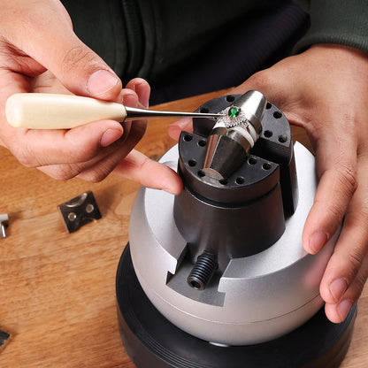 Engraving Block 5 inch Ball Vise Setting Jewelry Ball Vise Engraving with 34PCS Attachment and Rubber Base V952-GRSWNXZSZ00000001V0
