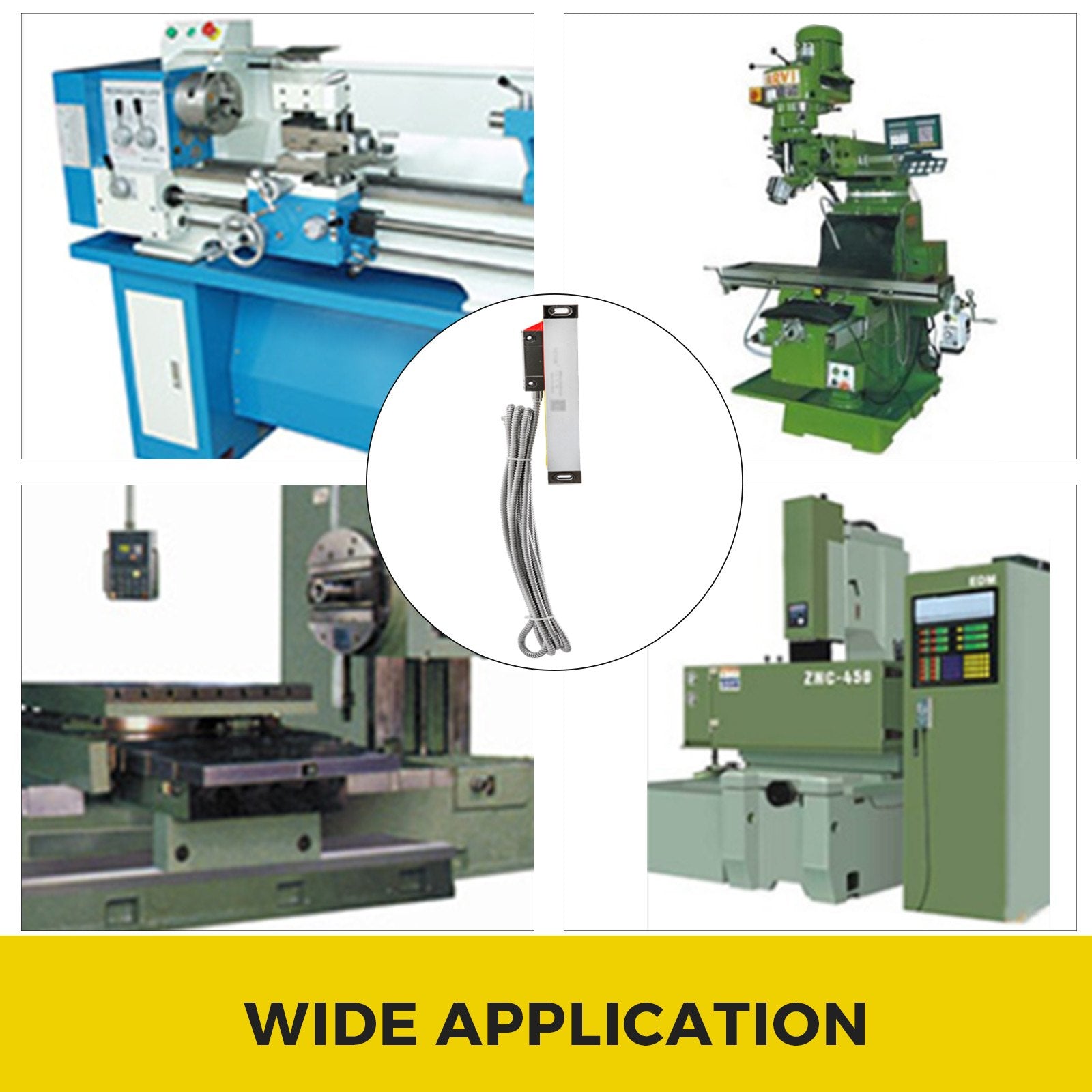 Lathe Linear Scale 150 mm Linear Glass Scale, High Accuracy 0.0002" Optical Length, Precision Linear Scale, V952-GSC150MMDC0000001V0
