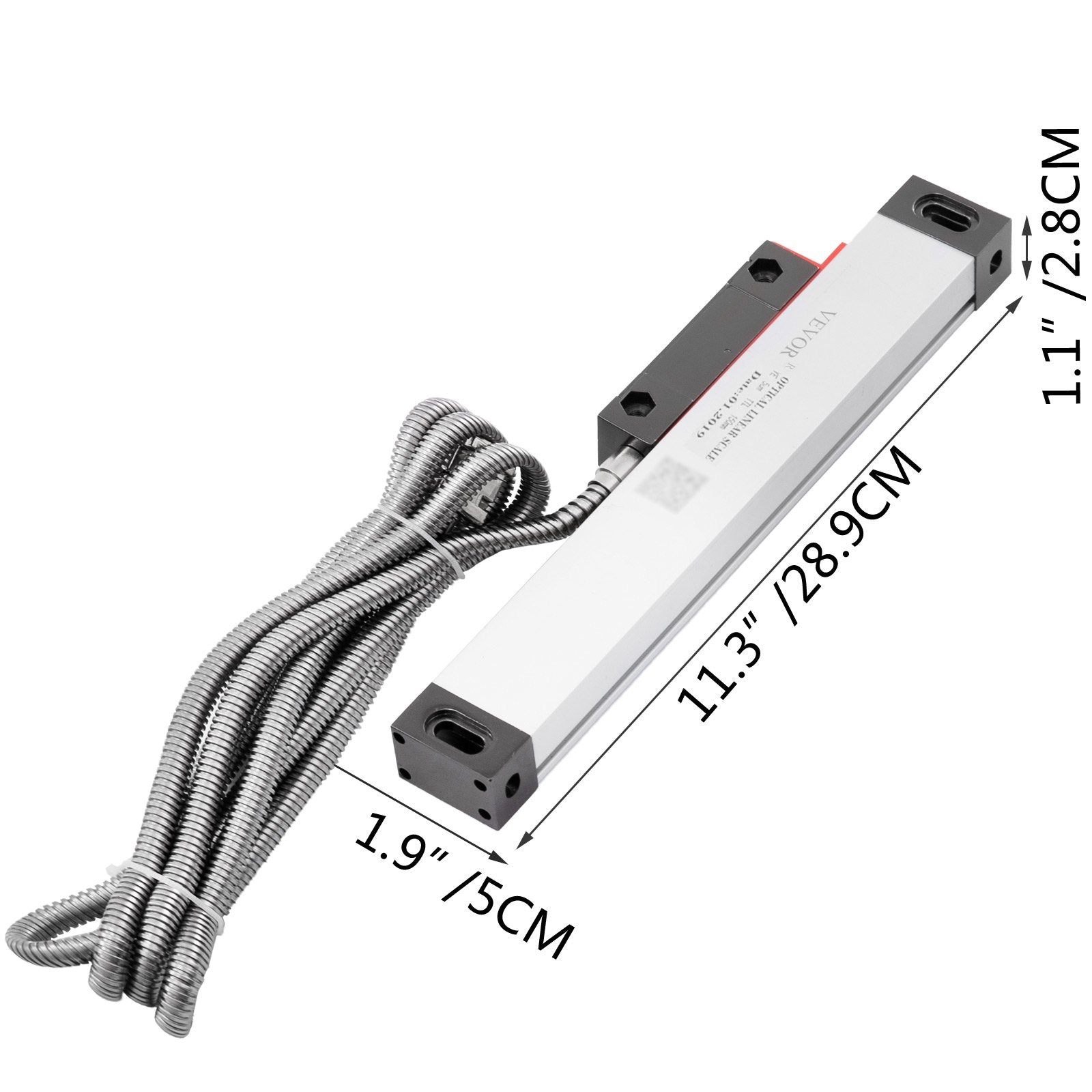 Lathe Linear Scale 150 mm Linear Glass Scale, High Accuracy 0.0002" Optical Length, Precision Linear Scale, V952-GSC150MMDC0000001V0