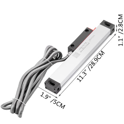 Lathe Linear Scale 150 mm Linear Glass Scale, High Accuracy 0.0002" Optical Length, Precision Linear Scale, V952-GSC150MMDC0000001V0