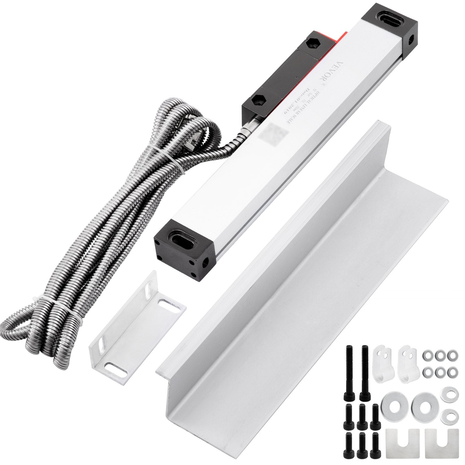 1 Axis Lathe Linear Scale 200mm with Accuracy 0.0002" Optical Length Precision Linear Scale Aluminum Body for V952-GSC200MMDC0000001V0