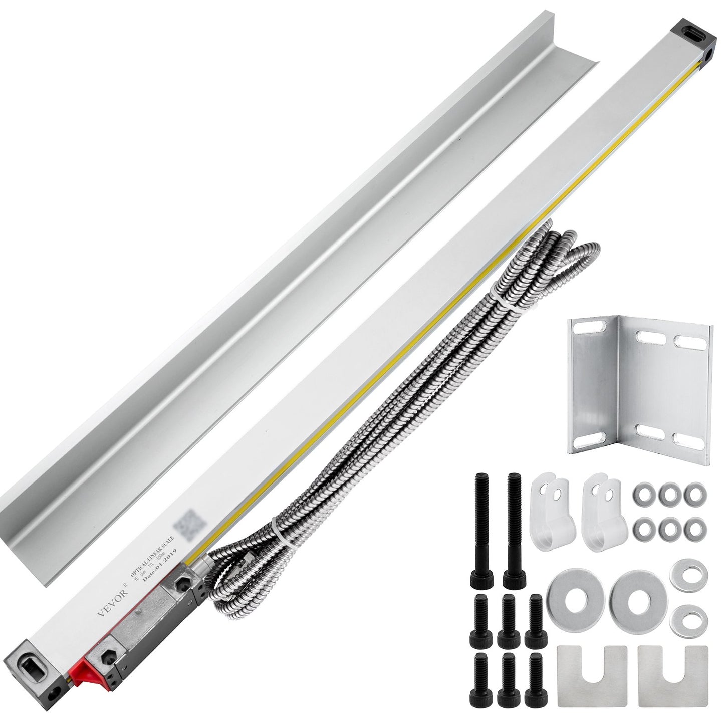 1 Axis Lathe Linear Scale 550mm with Accuracy 0.0002" Optical Length Precision Linear Scale Aluminum Body for V952-GSC550MMDC0000001V0