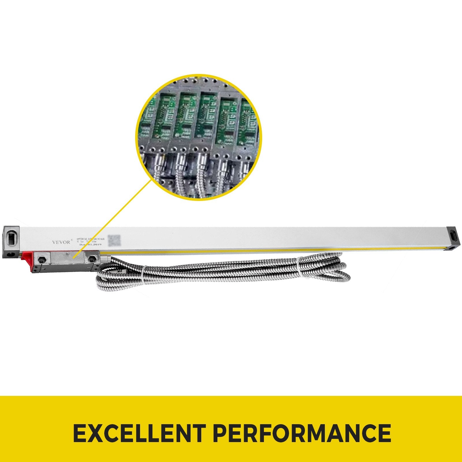 1 Axis Lathe Linear Scale 550mm with Accuracy 0.0002" Optical Length Precision Linear Scale Aluminum Body for V952-GSC550MMDC0000001V0