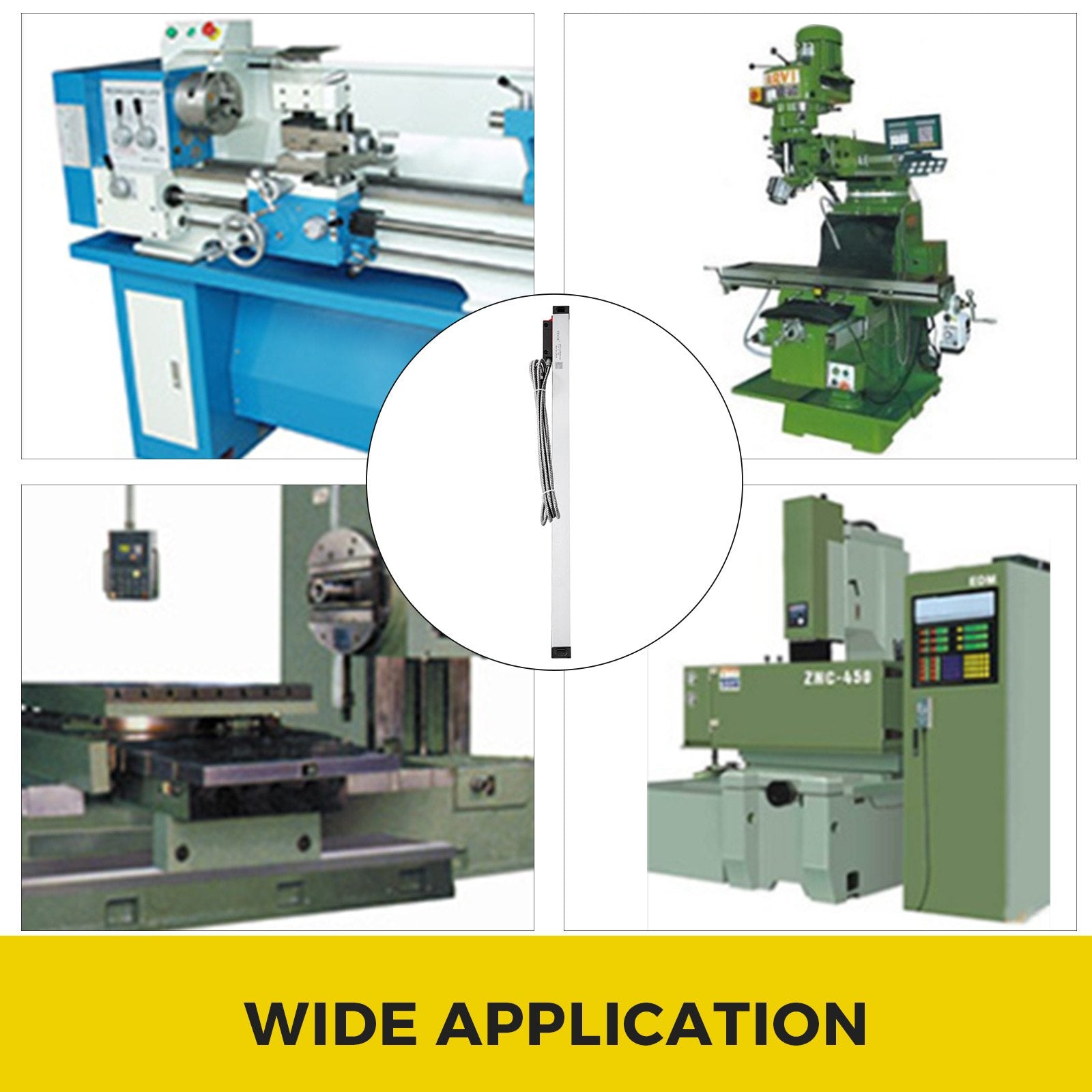 1 Axis Lathe Linear Scale 550mm with Accuracy 0.0002" Optical Length Precision Linear Scale Aluminum Body for V952-GSC550MMDC0000001V0