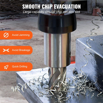 Annular Cutter Set, 6 pcs Weldon Shank Mag Drill Bits, 1" Cutting Depth, 1/2" to 1-1/16" Cutting Diameter, V952-GSGTZYC6J100O3DW2V0