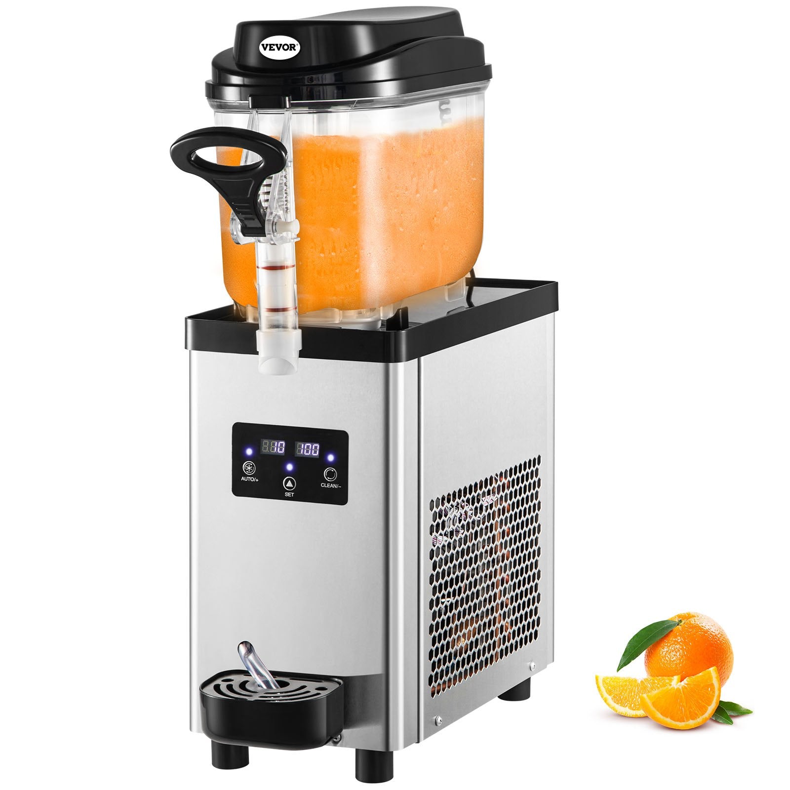 Commercial Slush Machine Frozen Drink Slushy Making Machine 6L/1.6 Gallons V952-GSJBXR16L220VKM9AV3