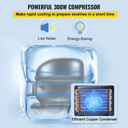 Commercial Slush Machine Frozen Drink Slushy Making Machine 6L/1.6 Gallons V952-GSJBXR16L220VKM9AV3