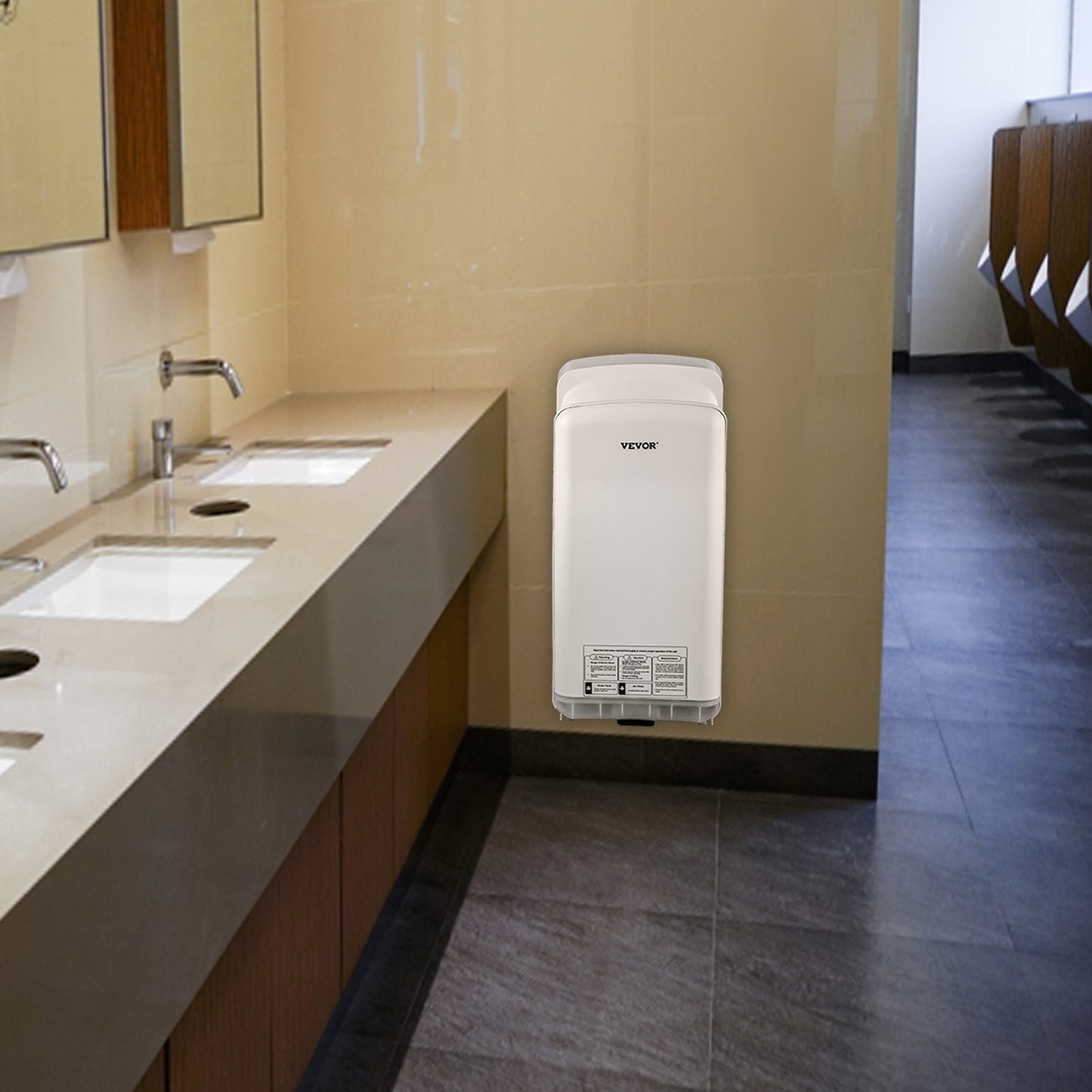 Jet Hand Dryer Blade Hand Dryer Automatic High Speed for Washroom White V952-GSJLSGSPQSBS-110PV3