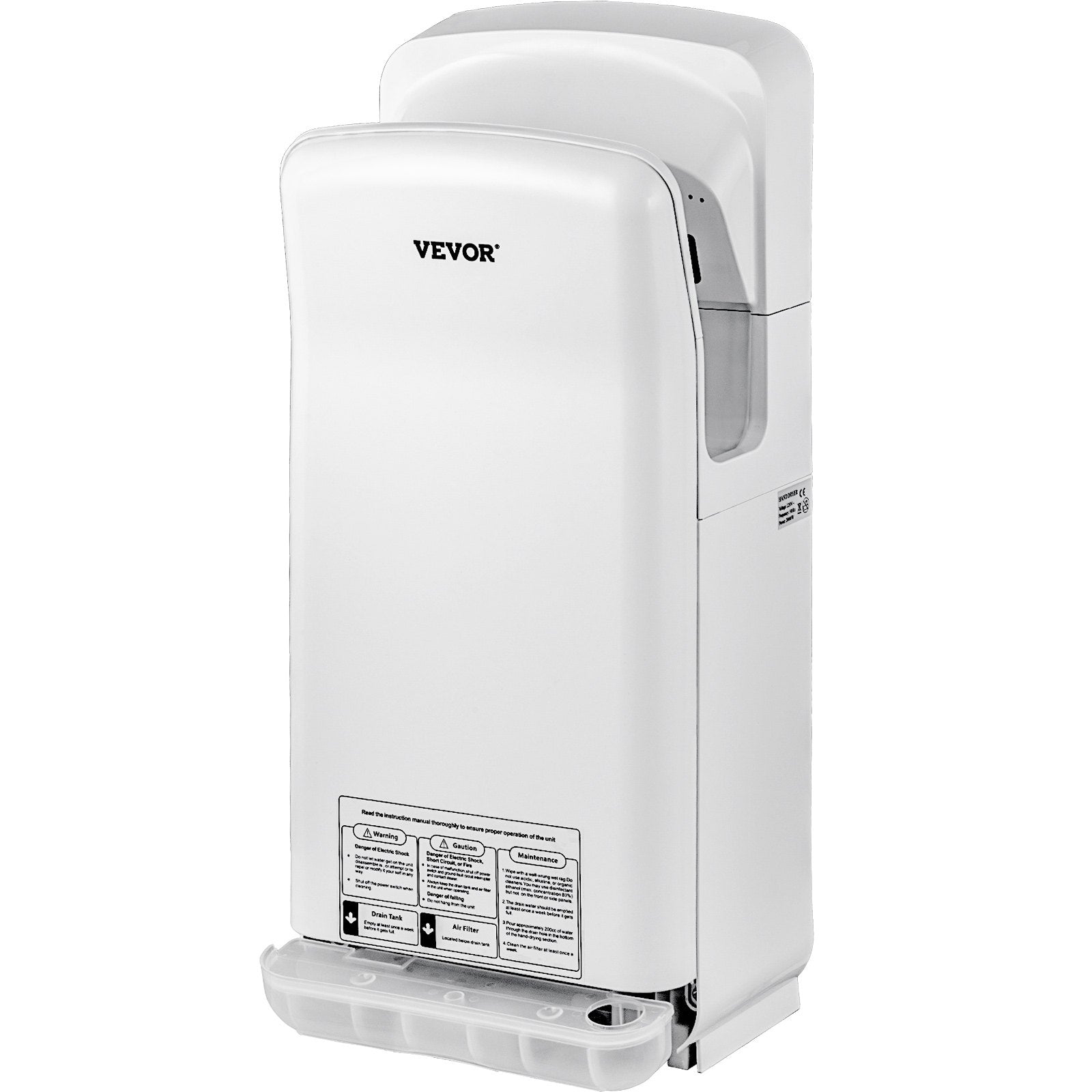 Jet Hand Dryer Blade Hand Dryer Automatic High Speed for Washroom White V952-GSJLSGSPQSBS-110PV3