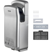 Jet Hand Dryer Blade Hand Dryer Automatic High Speed for Washroom Silver V952-GSJLSGSPQSYS-4CAQV3