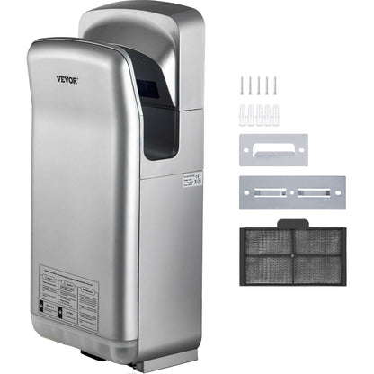 Jet Hand Dryer Blade Hand Dryer Automatic High Speed for Washroom Silver V952-GSJLSGSPQSYS-4CAQV3
