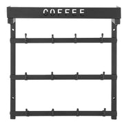 Coffee Mug Holder Wall Mounted w/ 12 Movable Hooks and Top Shelf Cup Rack V952-GSMKBGJBGSJSZUHL7V0