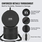 5-Piece Drum Bag Set, 1680D Oxford Fabric, Padded Drum Bags and Cases with 4.92 ft Detachable Shoulder Strap V952-GSNB1680DNJB9TCZYV0