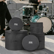 5-Piece Drum Bag Set, 1680D Oxford Fabric, Padded Drum Bags and Cases with 4.92 ft Detachable Shoulder Strap V952-GSNB1680DNJB9TCZYV0