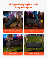 Drum Hardware Bag with Wheels, 1680D, Drum Set Equipment Carry Bag, Carrying Case with Sturdy Handle, Durable V952-GSNBNJB1JTGY2QNX6001V0