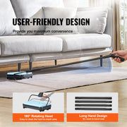 Carpet Sweeper Manual, Floor Sweeper with 300 ml Dustbin Capacity Easy to Empty, 17 cm Cleaning Width for V952-GSQSQBDDBDDSY8CF2001V0