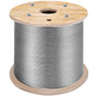 Stainless Steel Cable Railing 3/16" x 1000ft, Wire Rope 316 Marine Grade, Braided Aircraft Cable 1x19 Strands V952-GSS1X19-4.8MM305MV0
