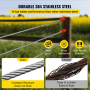 304 Stainless Steel Wire Rope Cable 4.8 mm 7x19 76 m reel V952-GSS7X19-4.8MM76M1V0