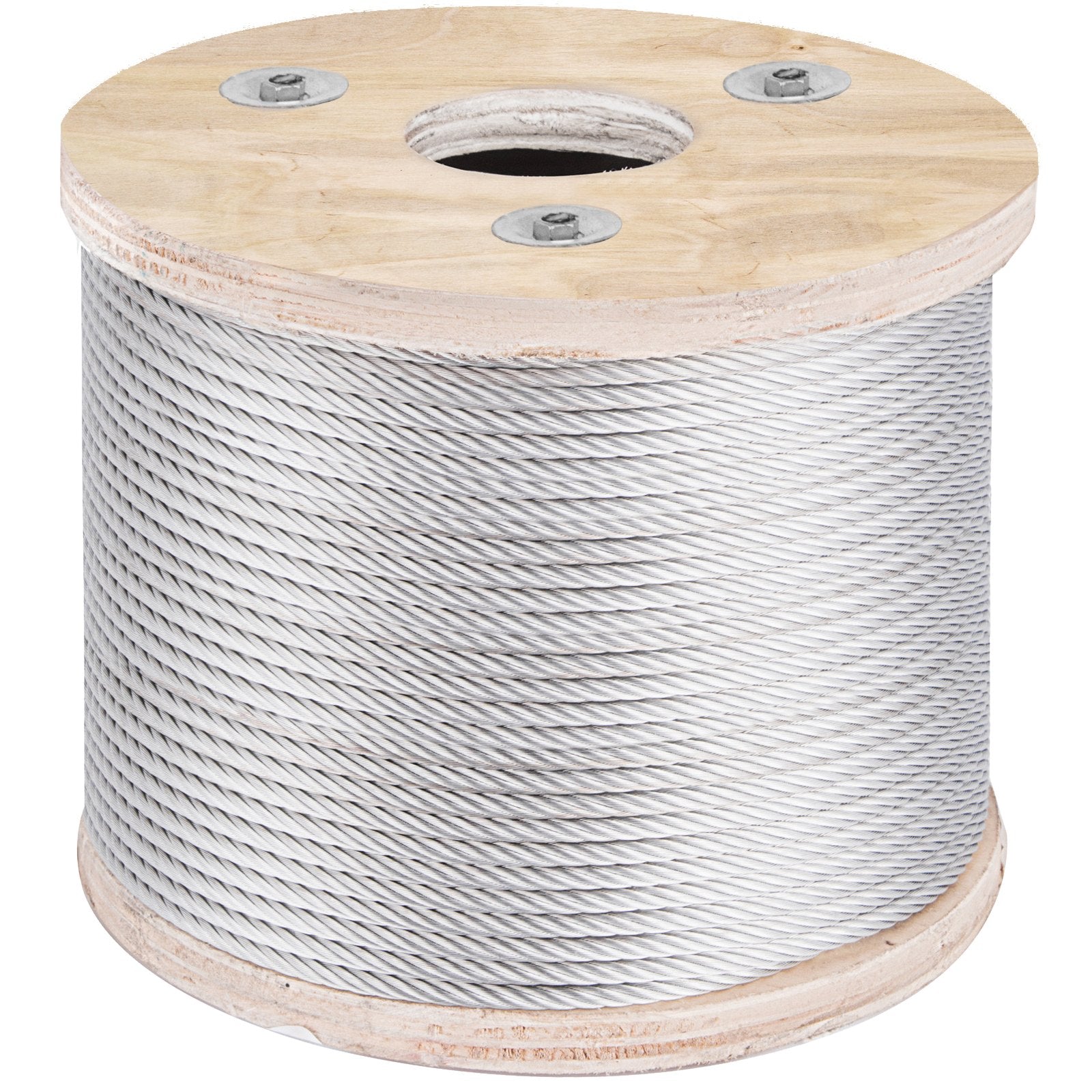 304 Stainless Steel Wire Rope Cable 4.8 mm 7x19 76 m reel V952-GSS7X19-4.8MM76M1V0