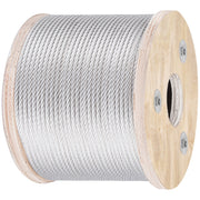 304 Stainless Steel Wire Rope Cable 4.8 mm 7x19 76 m reel V952-GSS7X19-4.8MM76M1V0