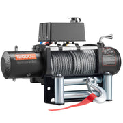 Electric Winch, 5400 kg Load Capacity, 12V DC Truck Winch with 9.1 mm x 26 m Steel Rope, Wireless & Wired V952-GSSDDJP12000FOZ31001V9