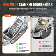 Come Along Winch, 5 Ton Max Pulling Capacity, 3.5 m Steel Cable, 3 Hooks, Heavy Duty Ratchet Power Puller V952-GSSJXQ5T13YC77Z63V0