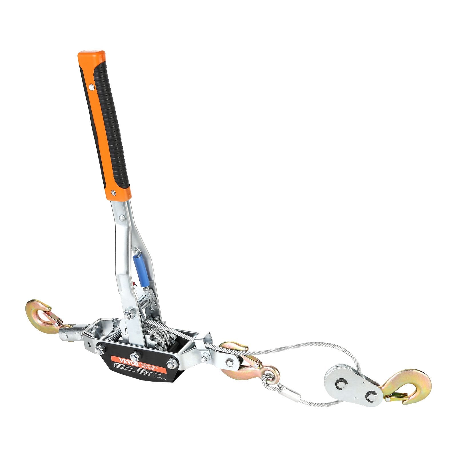 Come Along Winch, 5 Ton Max Pulling Capacity, 3.5 m Steel Cable, 3 Hooks, Heavy Duty Ratchet Power Puller V952-GSSJXQ5T13YC77Z63V0