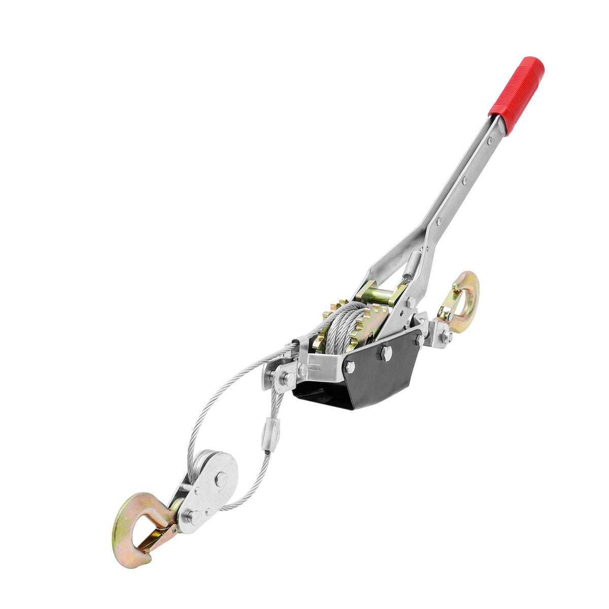 Power Puller Come Along Winch 2 Ton 4409 lbs Heavy Duty Pull Hoist 2 Hooks V952-GSSKJXQGSS2TN513MV0