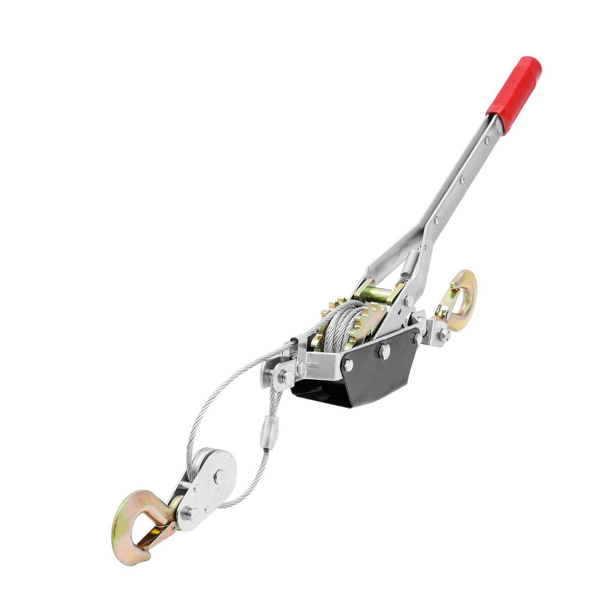 Power Puller Come Along Winch 2 Ton 4409 lbs Heavy Duty Pull Hoist 2 Hooks V952-GSSKJXQGSS2TN513MV0