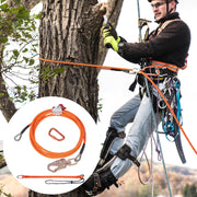 12.7mm Steel Core Flipline, 16ft(4.8m)Arborist Flipline for Tree Climbing with Alloy Steel Snap Hook & V952-GSSTJJSGSS16HY1WRV0