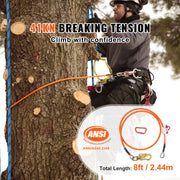 16mm Steel Core Flipline 8ft(2.4m) Arborist Flipline for Fall Protection V952-GSSTJJSGSS8YWONR1V0