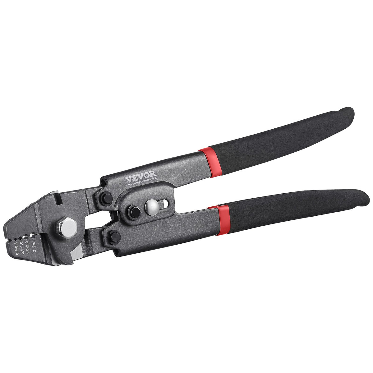 Crimping Tool, Up To 2.2mm Wire Rope Crimping Tool, Crimping Loop Sleeve Kit with a Cable Cutter and 160pcs V952-GSSYJQGSS16409CTZV0