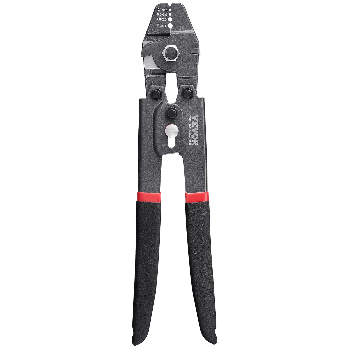 Crimping Tool, Up To 2.2mm Wire Rope Crimping Tool, Crimping Loop Sleeve Kit with a Cable Cutter and 160pcs V952-GSSYJQGSS16409CTZV0