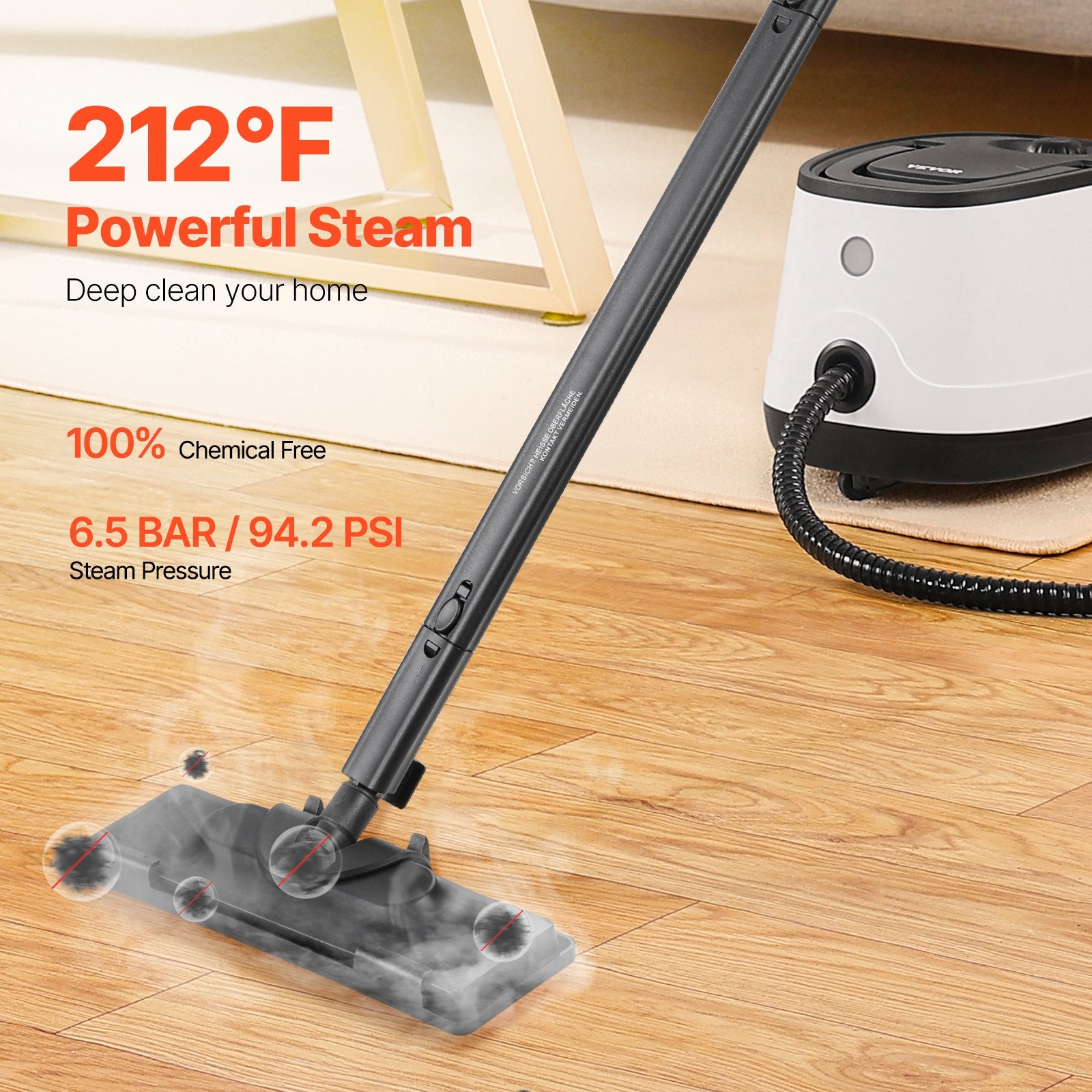 Steam Cleaner, Multipurpose Powerful Steamer with 27 Accessories, Steamer Cleaing with Extra-Long Power Cord, V952-GSZQQJQLDS15E4O6FV3