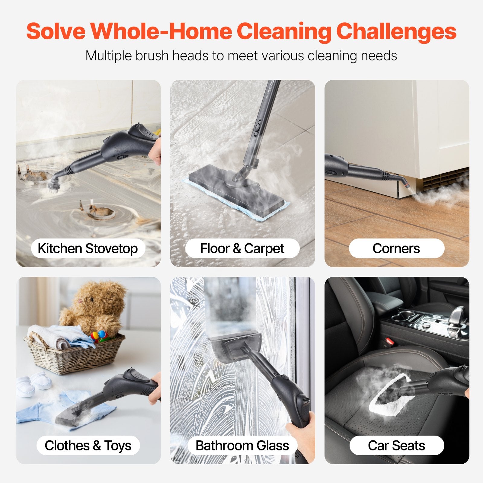 Steam Cleaner, Multipurpose Powerful Steamer with 27 Accessories, Steamer Cleaing with Extra-Long Power Cord, V952-GSZQQJQLDS15E4O6FV3