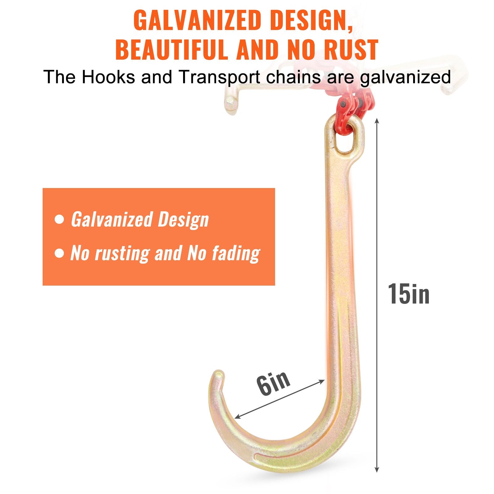 V-Chain Bridle, 4364 kg Working Load Limit, 8 x 914.4 mm G80 Tow Chain with RTJ Cluster Hooks, DOT Certified, V952-GTLMGDXJZYCZD1MNHV0