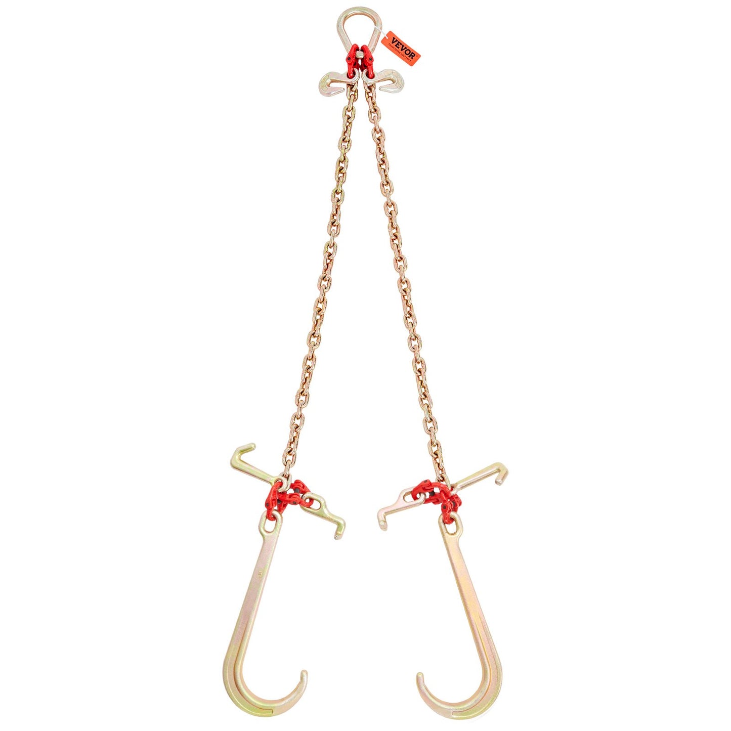 V-Chain Bridle, 4364 kg Working Load Limit, 8 x 914.4 mm G80 Tow Chain with RTJ Cluster Hooks, DOT Certified, V952-GTLMGDXJZYCZD1MNHV0
