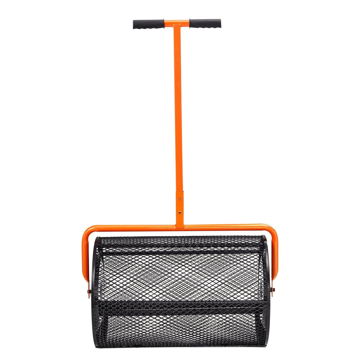 Compost Spreader, 24.4-25.6" Height Adjustable Handle, 24" Wide, Lawn and Garden Peat Moss Roller with Side V952-GTSBJH224INCH29UKV0
