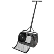 Compost Spreader, 42 cm Wide Peat Moss Spreader with T Shaped Handle, 3 Heights Adjustable, Powder-Coated V952-GTSBJHSFMTCGW6C4X001V0