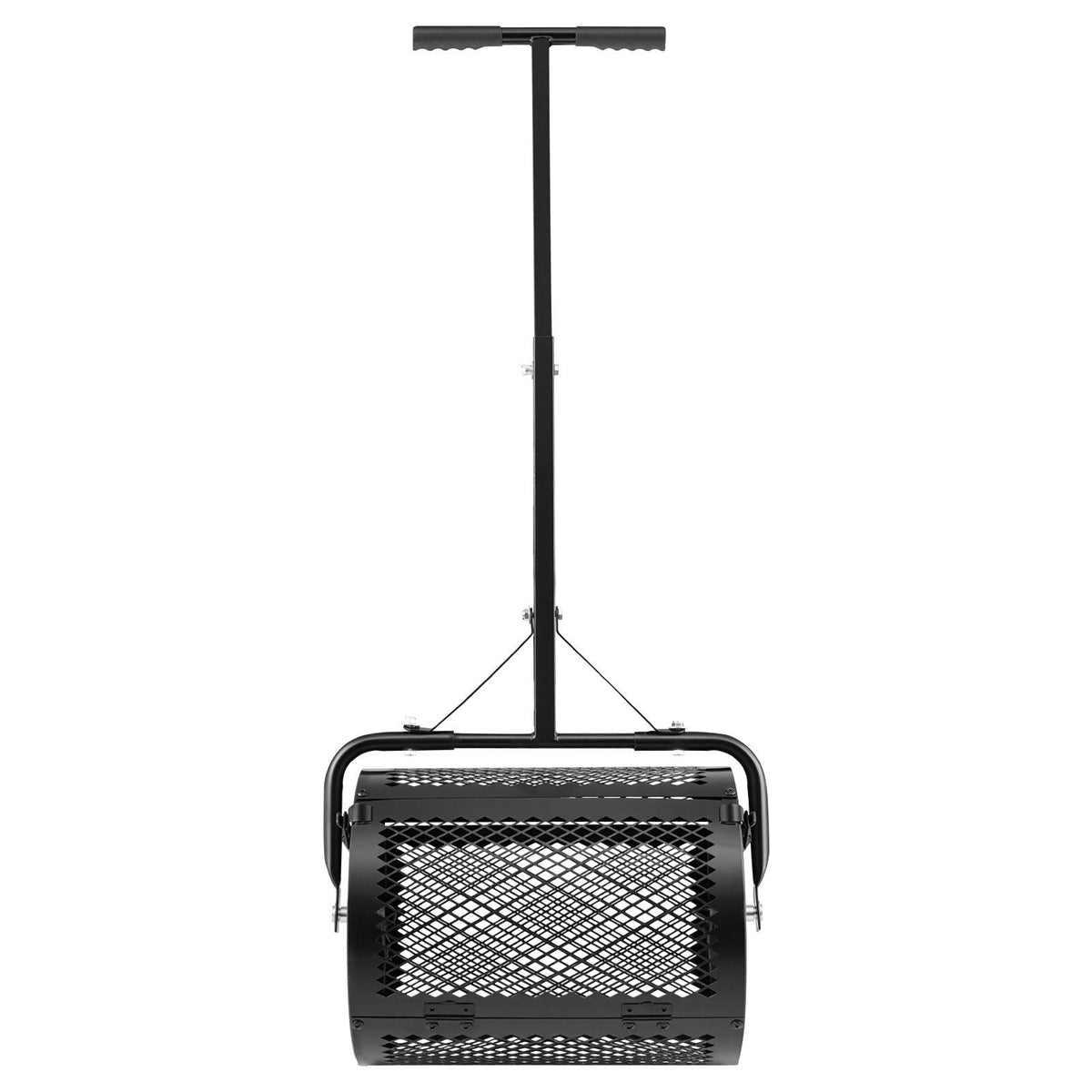 Compost Spreader, 42 cm Wide Peat Moss Spreader with T Shaped Handle, 3 Heights Adjustable, Powder-Coated V952-GTSBJHSFMTCGW6C4X001V0
