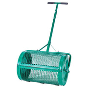Compost Spreader, 24 in Wide Peat Moss Spreader with Push/Tow Handle, 4 Heights Adjustable, Powder-Coated V952-GTSBJLSFMTCGHA1PR001V0