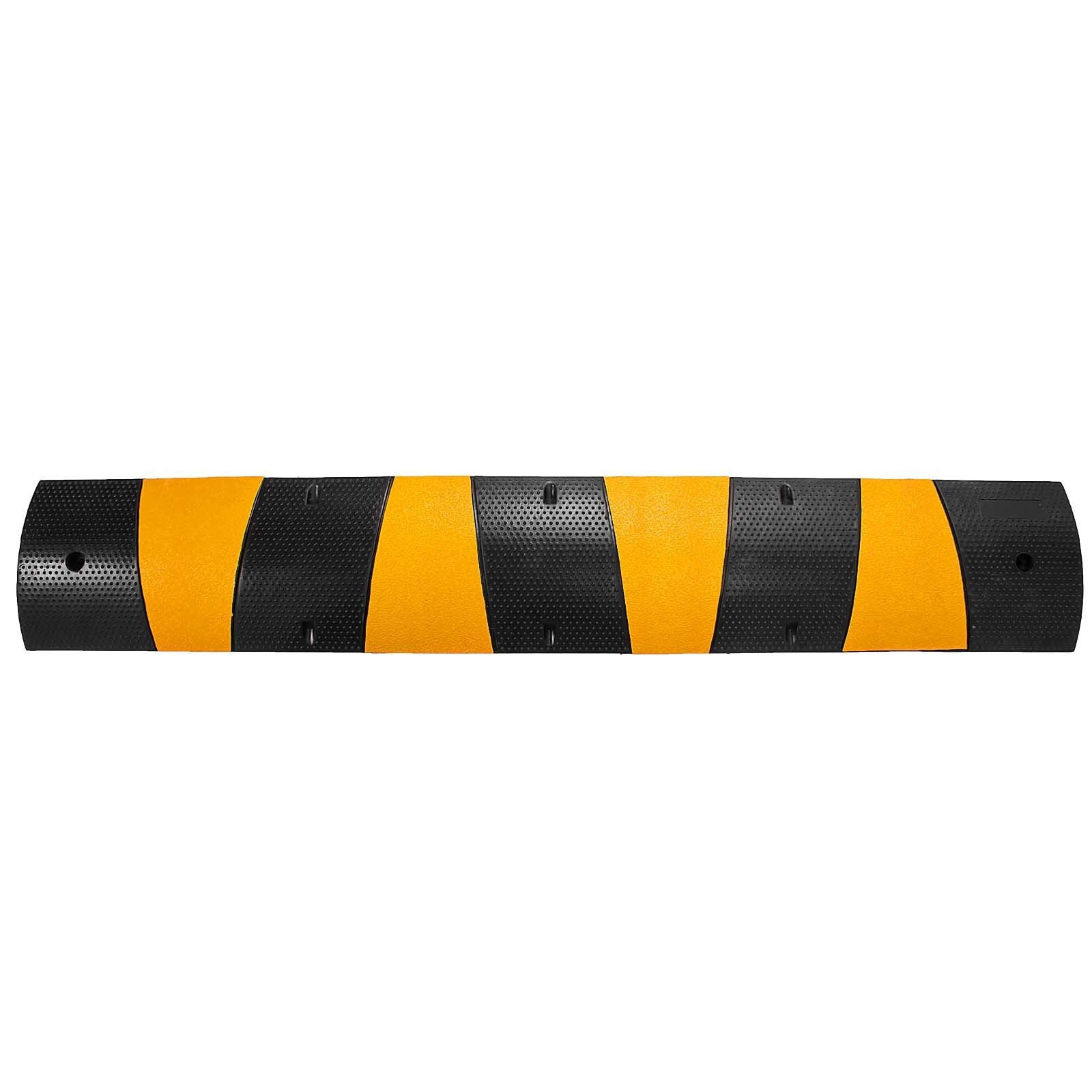 2pcs 6 Feet Rubber Driveway Modular Heavy Duty Speed 185 x 31 x 5.5 cm Cable Protector Ramp for Garage Gravel V952-GXB2G6FTZHHXJJSD1V0