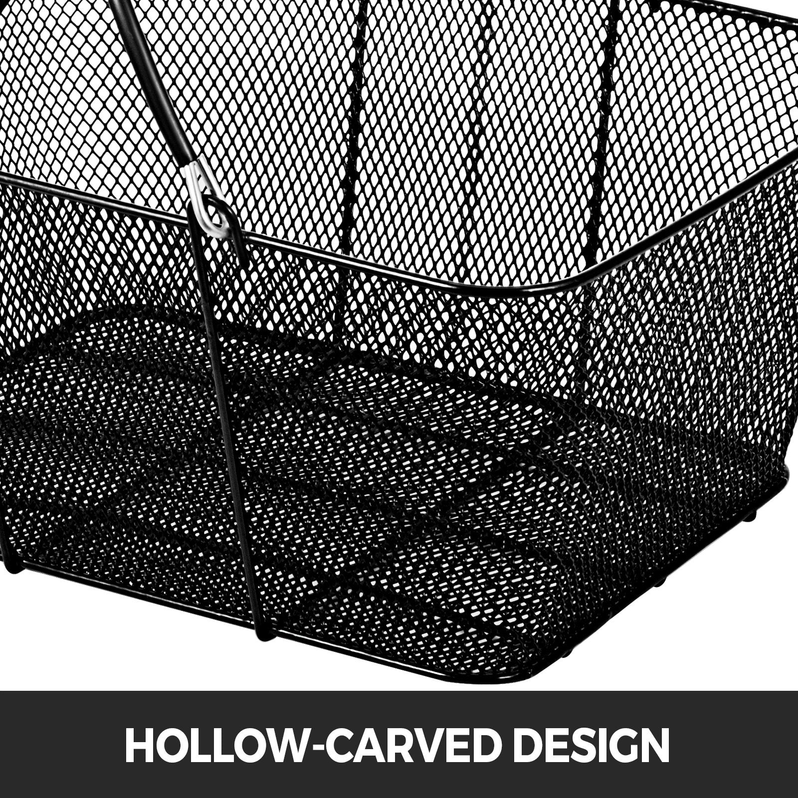 Shopping Baskets with Handles, 12PCS, Black Metal Shopping Basket, Portable Wire Shopping Basket, Black Wire V952-GXSBSJSGWLGXVOLJBV0