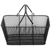 Shopping Baskets with Handles, 12PCS, Black Metal Shopping Basket, Portable Wire Shopping Basket, Black Wire V952-GXSBSJSGWLGXVOLJBV0
