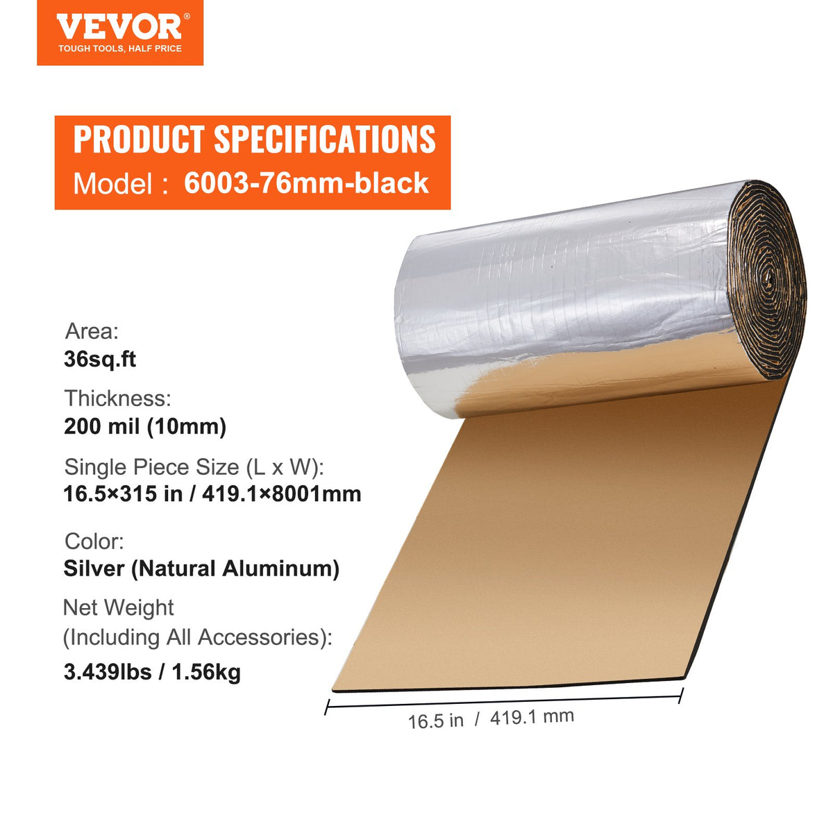 Car Sound Deadening Mat, 200 mil 3.3sq.m Automotive Sound Deadener, High Density Foam Sound Deadener Material V952-GYDJZLBPM36SWHLEXV0