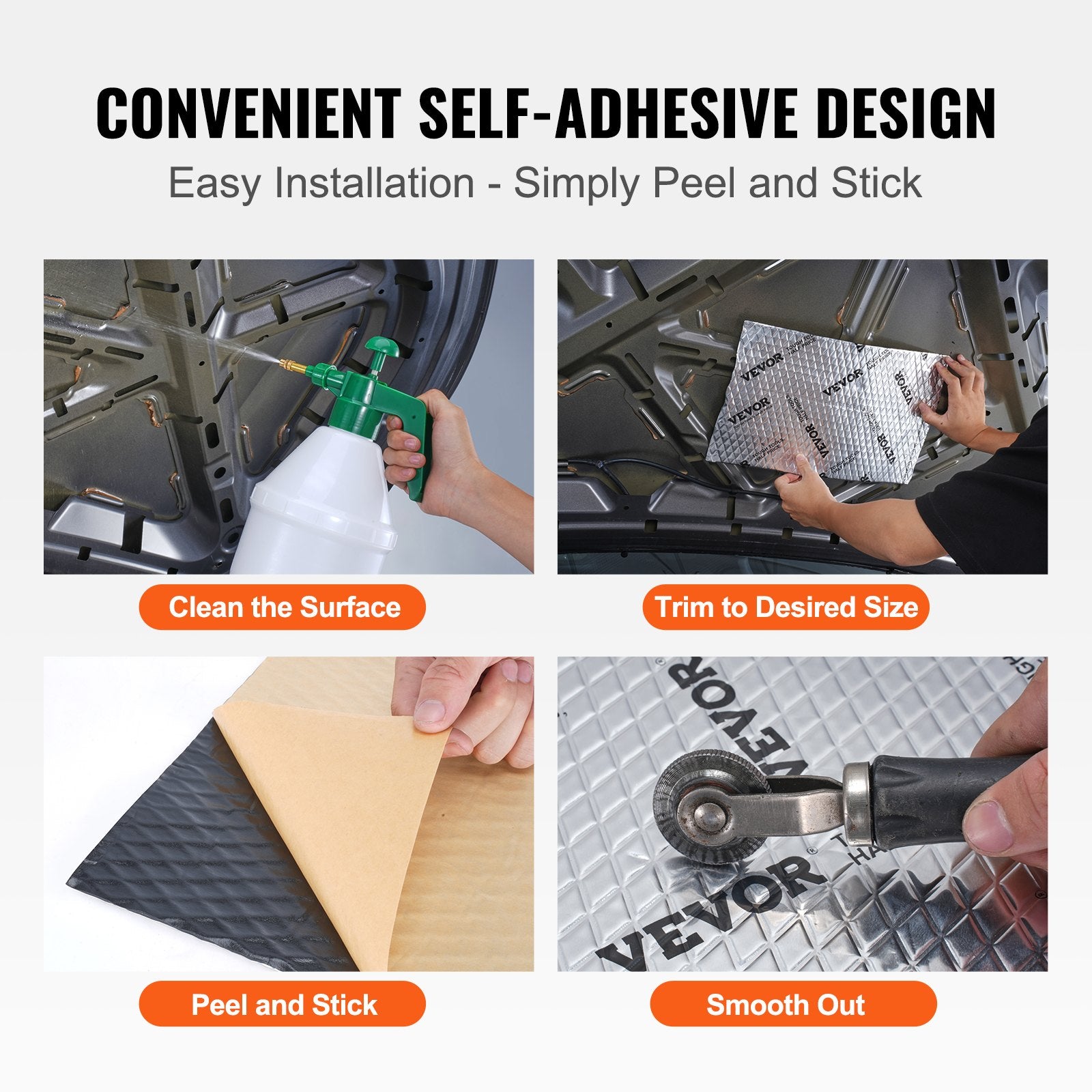 Car Sound Deadening Mat, 80 mil 3.3sq.m Car Sound Dampening Material, Butyl Automotive Sound Deadener, Noise V952-GYDPZLBDJXJ3UGX2HV0