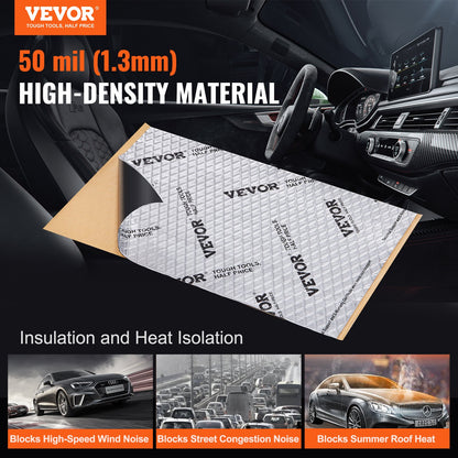 Car Sound Deadening Mat, 50 mil 4.8sq.m Car Sound Dampening Material, Butyl Automotive Sound Deadener, Noise V952-GYDPZLBDJXJ5LXCK9V0