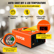PCP Air Compressor Pump 12V 4500PSI Auto High Pressure Scuba Airgun Pump V952-GYDQBCSZD220VRQKUV3